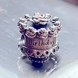 Pandora | Jewelry | Pandora Retired Sterling Silver Happy Birthday Cake ...